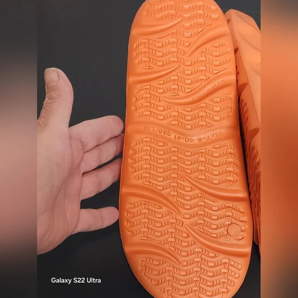 Orange Women's Slide Sandals - Picture 3 of 4